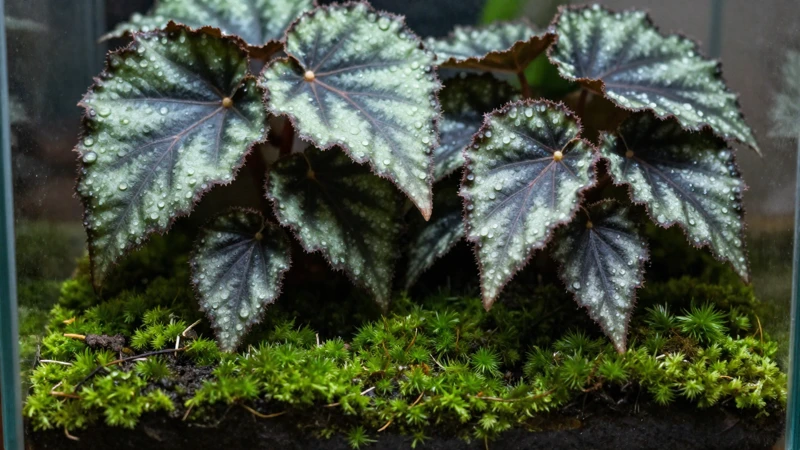 Estética botánica de un terrario natural