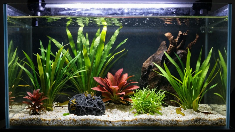 Ecosistema acuático vibrante y sereno