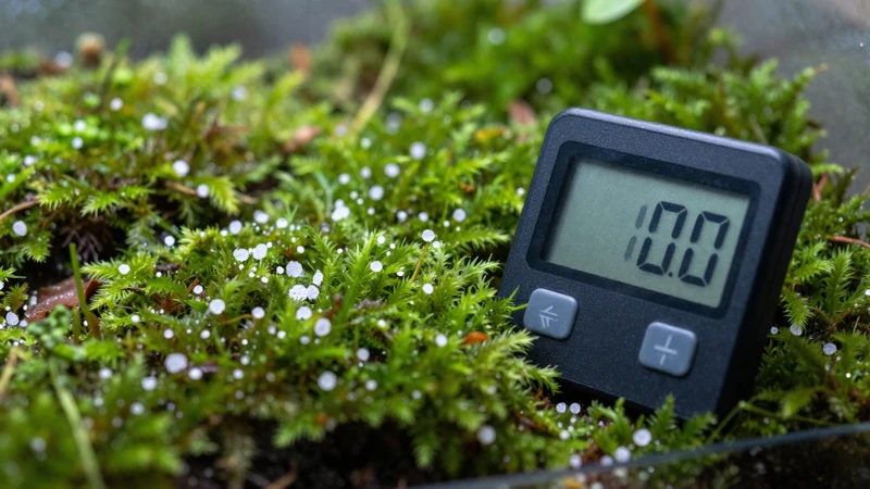 Macro fotografía de un terrario científico