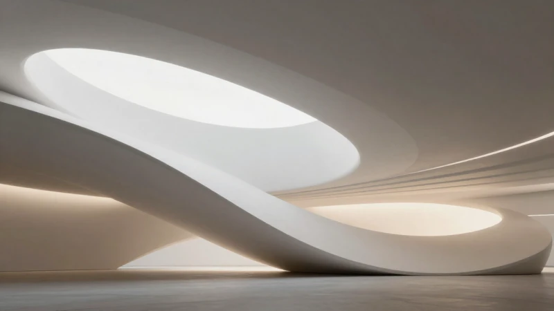 Diseño arquitectónico moderno con flujo y luz