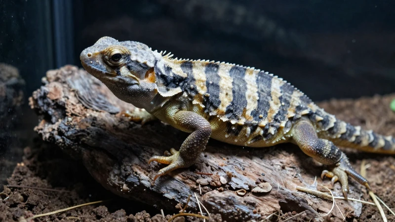 Terrario de reptil seguro y detallado