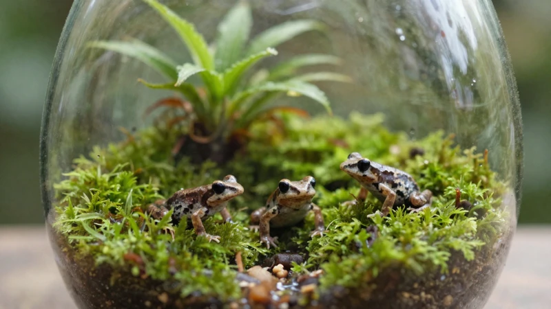 Terrario macro de vida natural y educativa