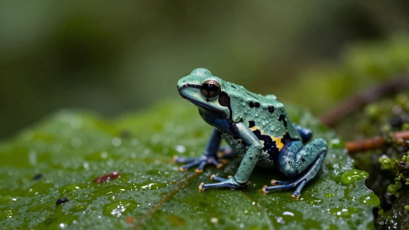 Macro de vida en la selva húmeda