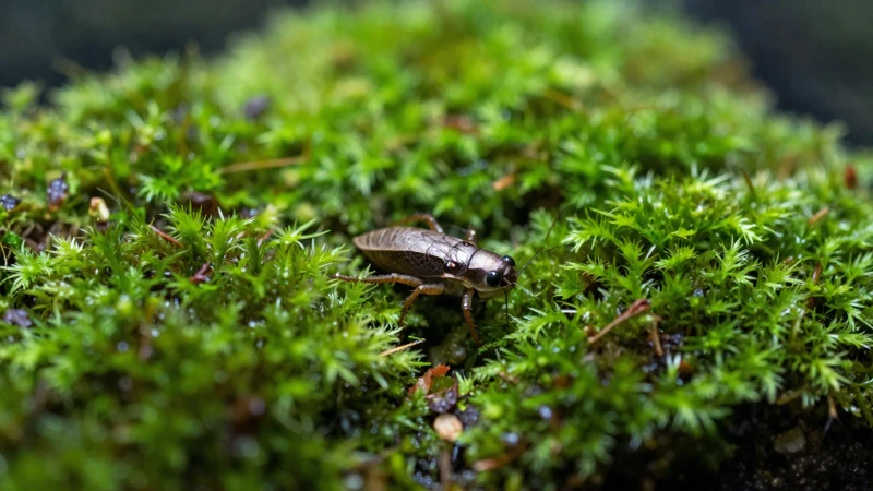 Macro fotografía de un terrario húmedo