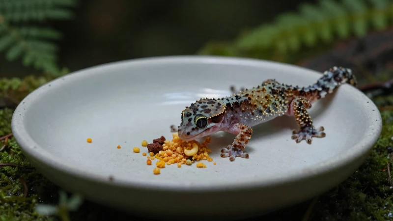 Isópodo macro en plato de gecko