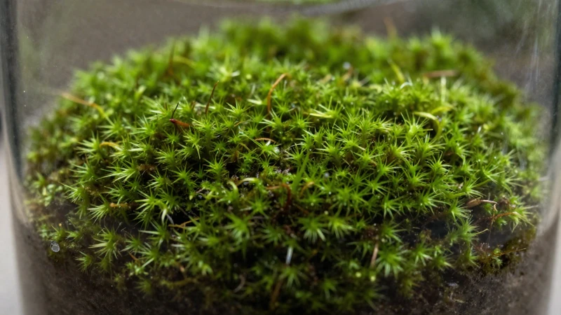 Musgo denso con luz natural