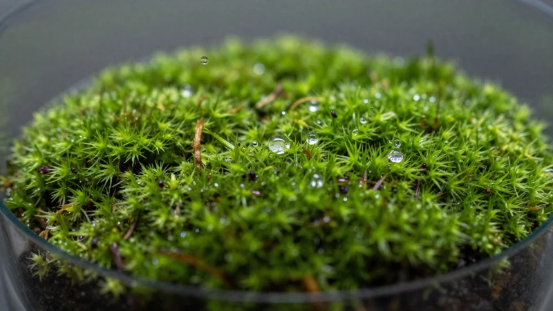 Planificación y fotografía de un terrario verde