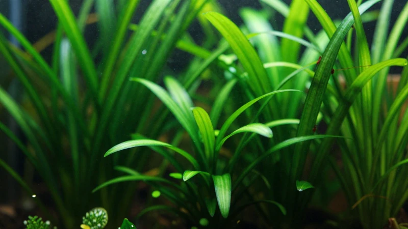 Terrario acuático vibrante con gran detalle