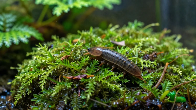 Macro fotografía de un terrario natural