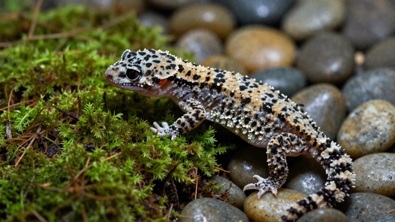 Macro fotografía detallada de un gecko natural