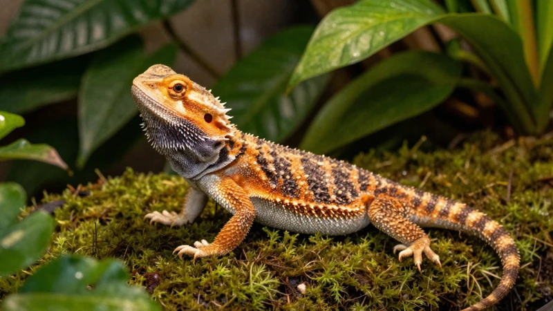 Retrato detallado de un dragón tropical