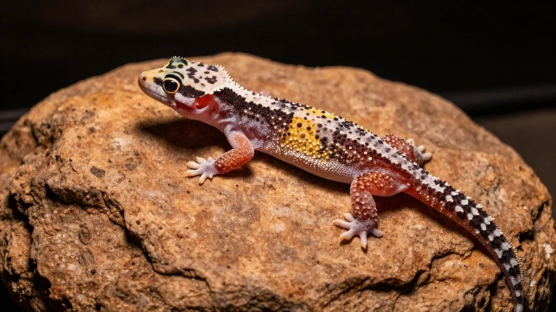 Geckos calientes en entorno natural