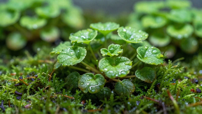 Fittonia exuberante y detallada en un terrario