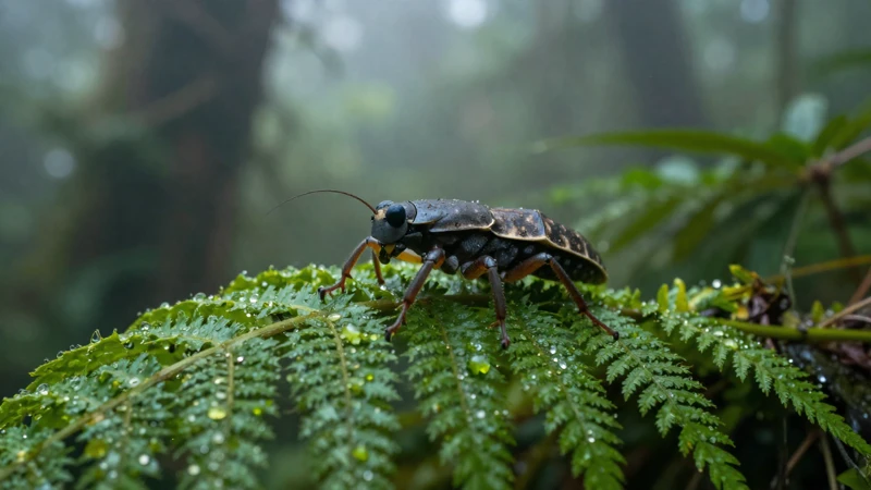Selva tropical con niebla y luz