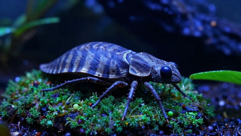 Gonatodes vittatus en un terrario verde