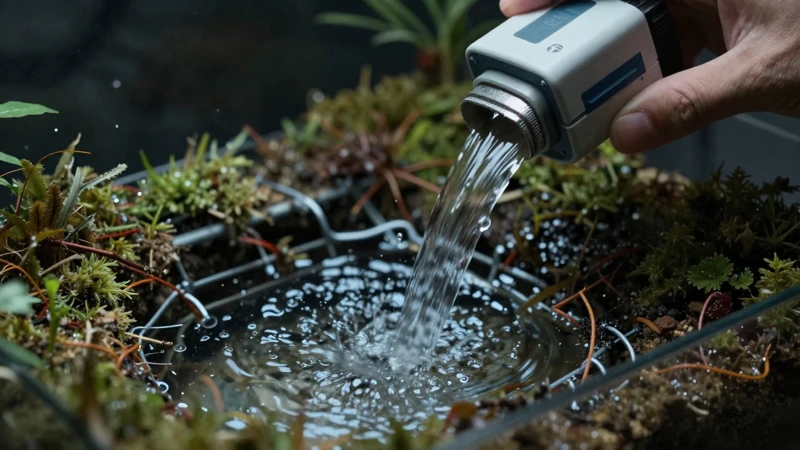 Ilustración científica del flujo de agua