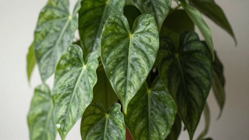 Terrario verde con luz y plantas colgantes