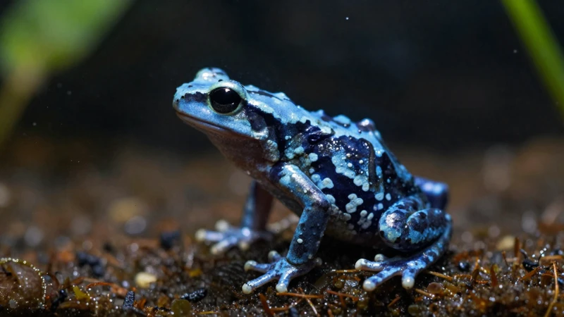 Lagarto en vidrio con luz dramática