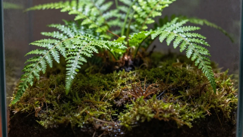 Bosque verde y ambiente acogedor