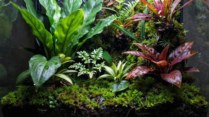 Bosque tropical con luz suave