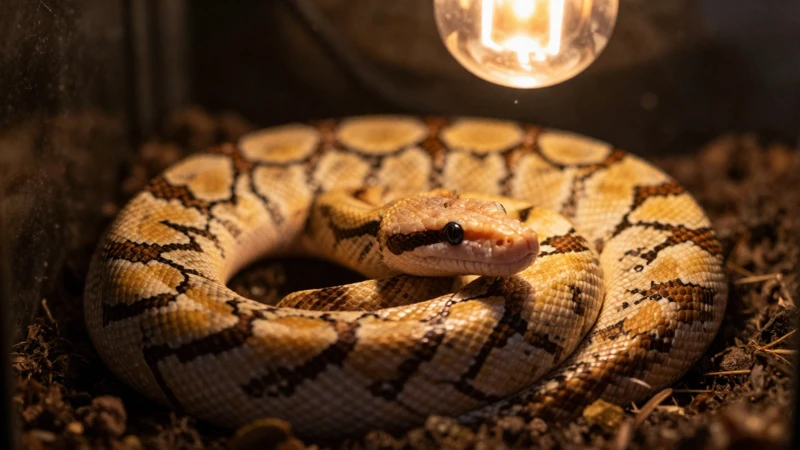 Control de temperatura en Terrario con serpiente