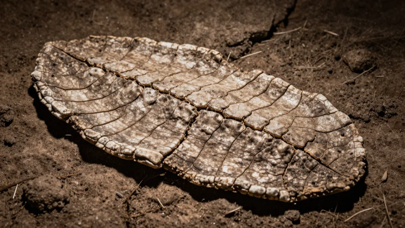 Piel de reptil en ambiente árido