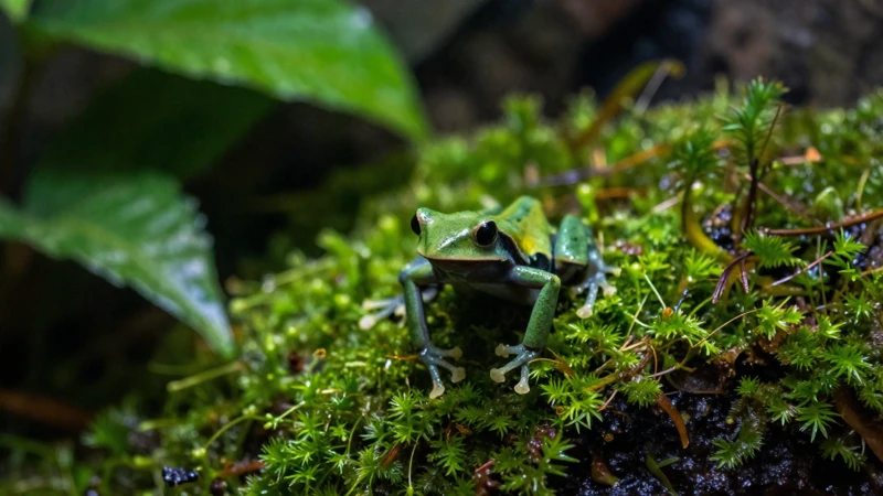 Selva tropical vibrante y detallada