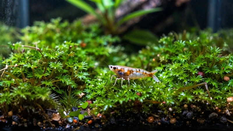 Terrario vivo con fotografía macro