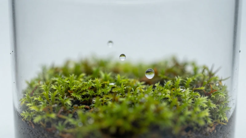 Macro fotografía de un hábitat científico