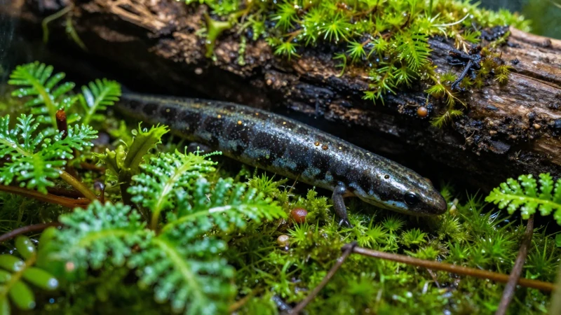 Terrario verde exuberante y detallado
