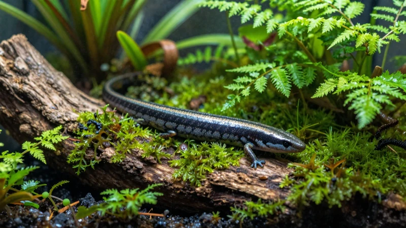Hábitat detallado de plantas verdes