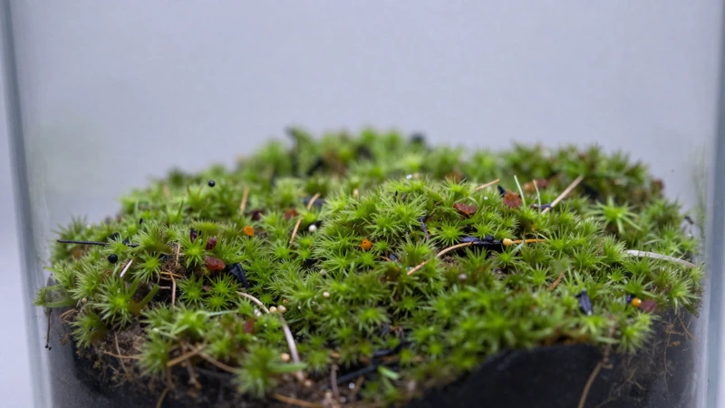 Terrarios de orquídeas con musgo y luz suave