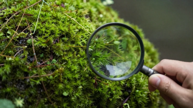 Fotografía macro del ciclo biológico natural